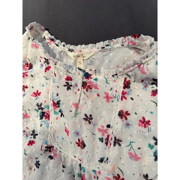 Matilda Jane Women’s Wonderment What’s Up Buttercup Blouse Medium Floral Dainty - Picture 5 of 6